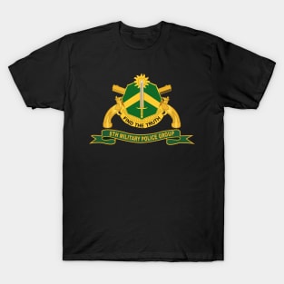 8th Military Police Group with MP Branch and Ribbon T-Shirt